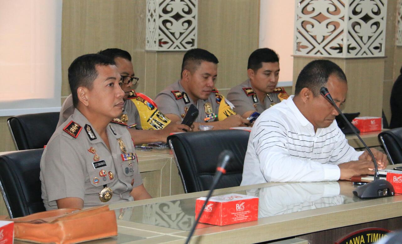 Kapolres Mojokerto Menjadi Responden dalam FGD oleh Puslitbang Mabes Polri Terkait Kajian Kerawanan Pilkada 2018