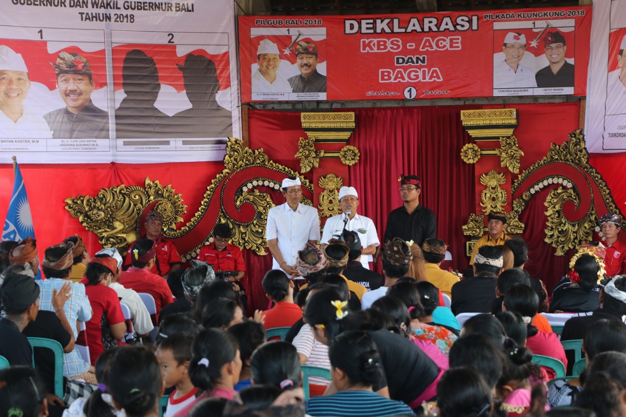 Masyarakat Gelgel Siap Menangkan Koster-Ace dan BAGIA
