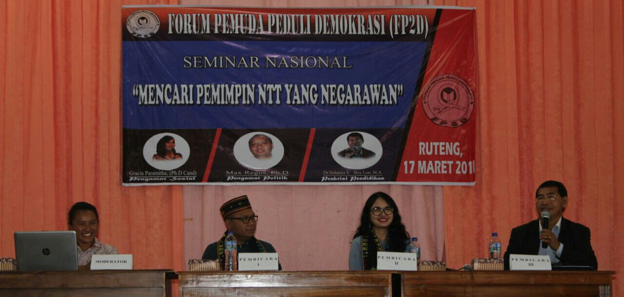 Seminar Nasional FP2D Mengusung Tema “Mencari Pemimpin NTT yang Negarawan”