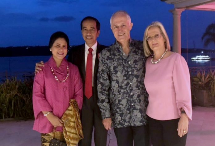 Presiden Jokowi Santap Malam di Kediaman Pribadi PM Australia Turnbull