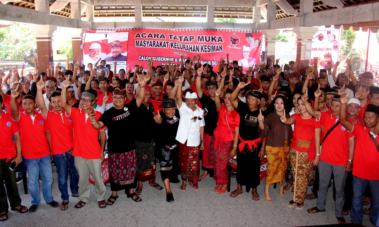 13 Banjar di Kesiman Denpasar Bertekad Menangkan Koster-Ace di Pilgub Bali
