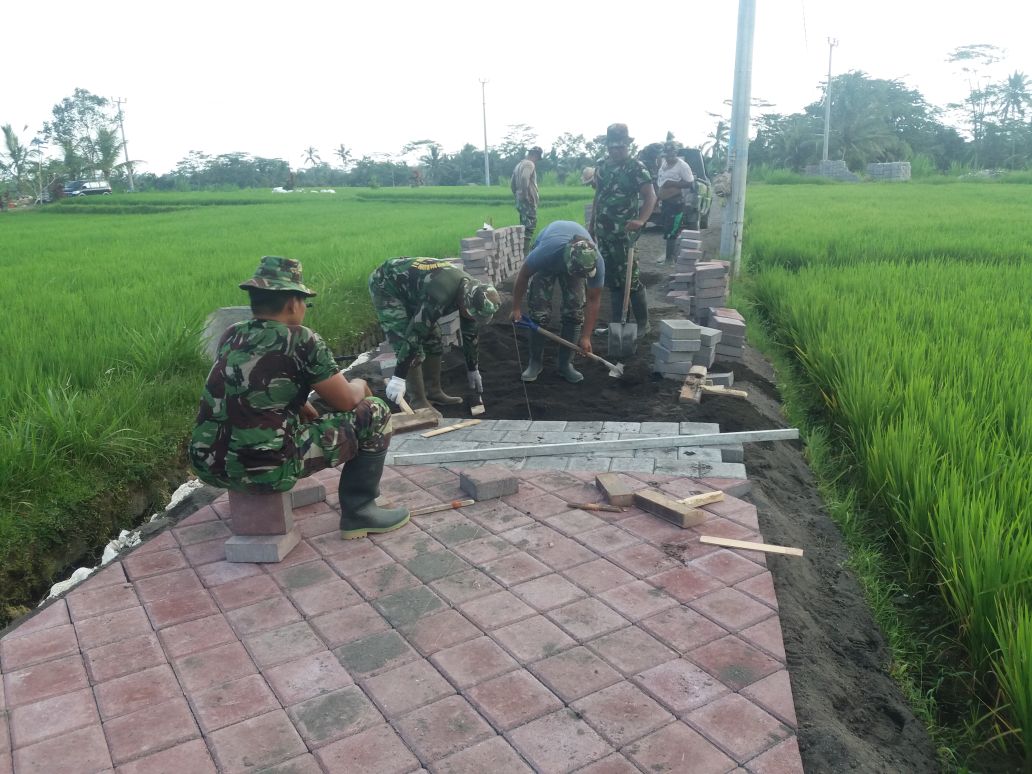 Cuaca Mendukung, Pekerjaan Proyek TMMD Berjalanq Sesuai Target