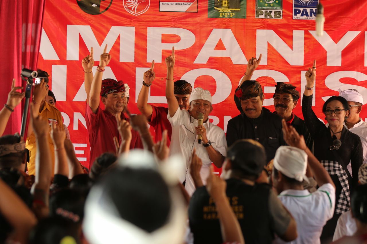 Warga Karangasem Sangat Bersemangat Memenangkan Koster-Ace