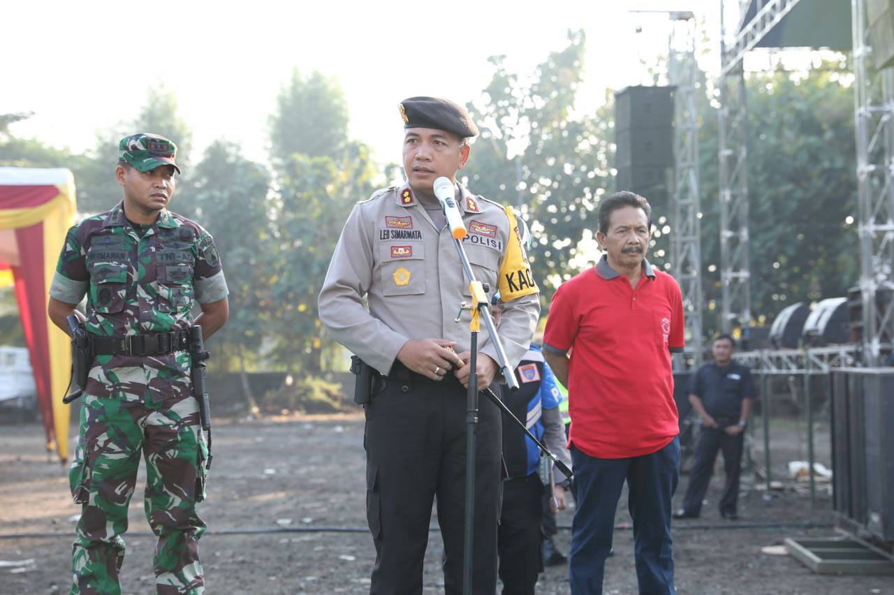 Kapolres Mojokerto Pimpin Apel Sinergitas PAM Mayday 2018