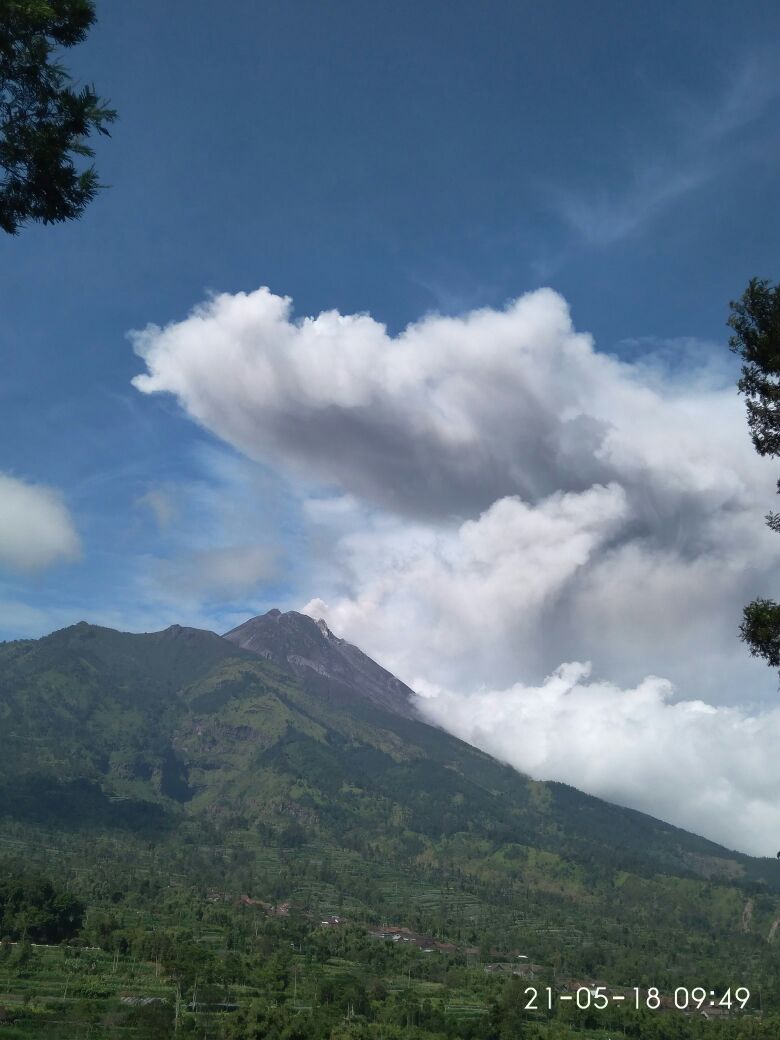 Status Gunung Merapi Dinaikkan Waspada  (Level II), Radius 3 Km Dikosongkan