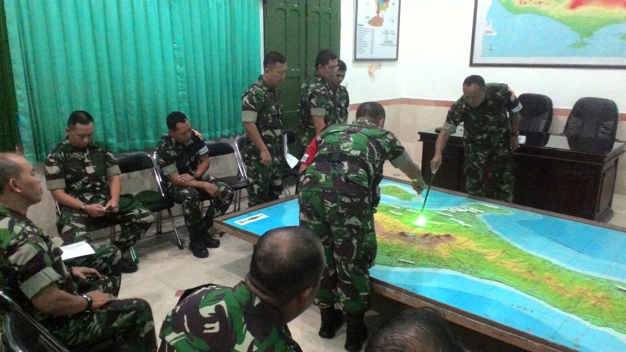 Kodim 1611/Badung Gelar Latihan Posko I Penanggulangan Bencana Alam