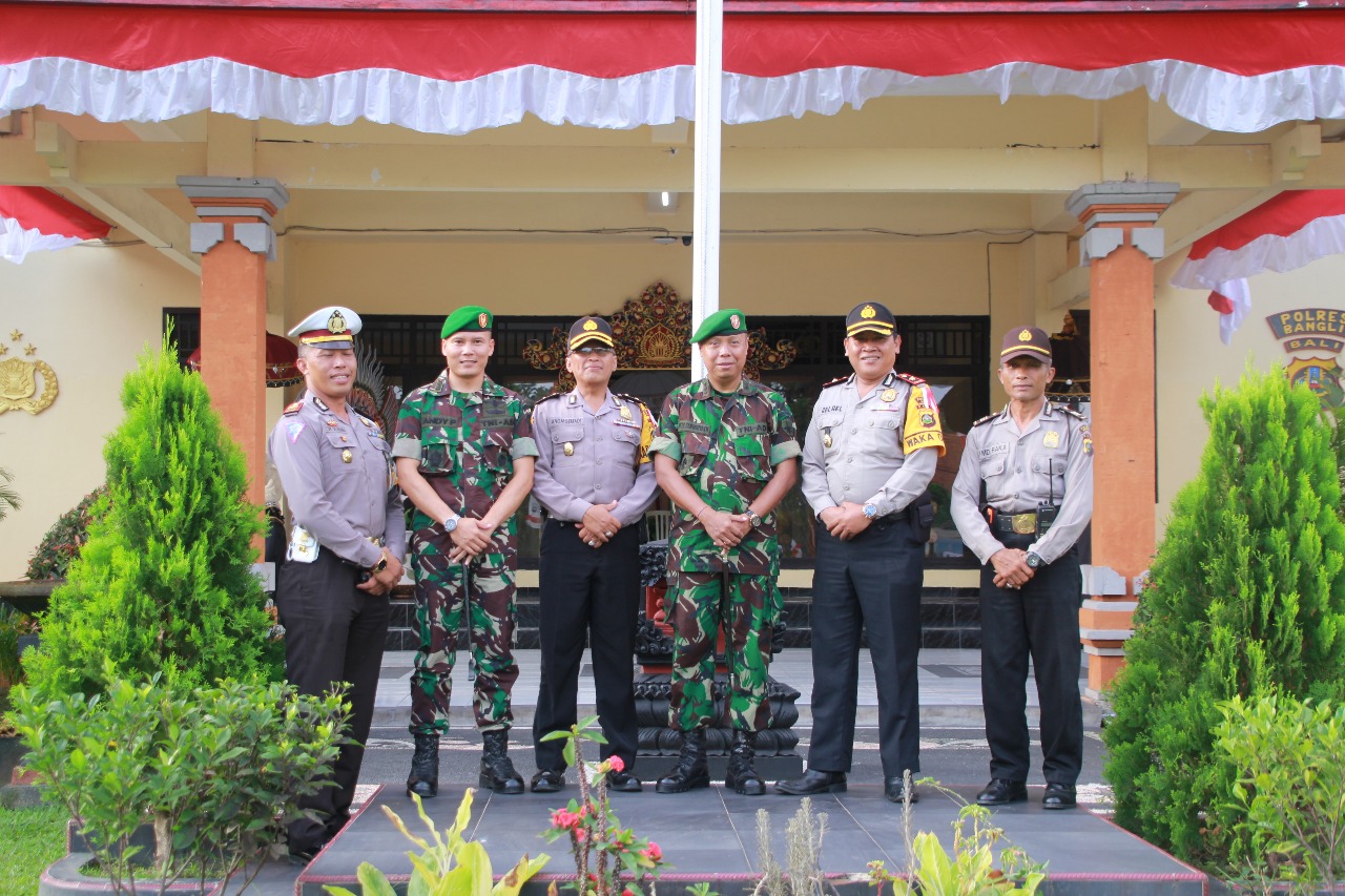 Perkokoh Soliditas TNI-Polri, Danrem 163/Wira  Satya Kunjungi Polres Bangli