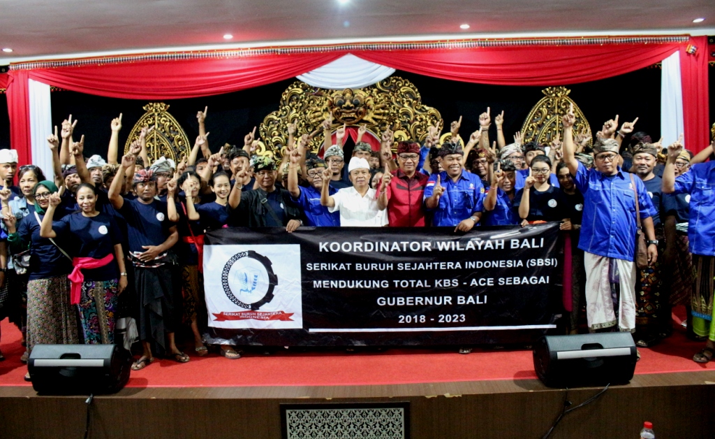 Buruh SBSI Beri Aspirasi Politiknya Untuk Koster-Ace