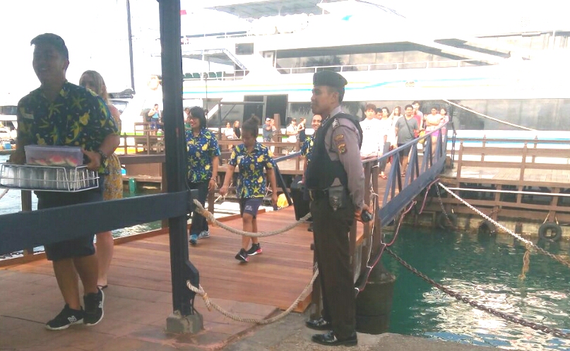 Polsek Benoa Laksanakan Pengamanan Bubaran Day Cruises