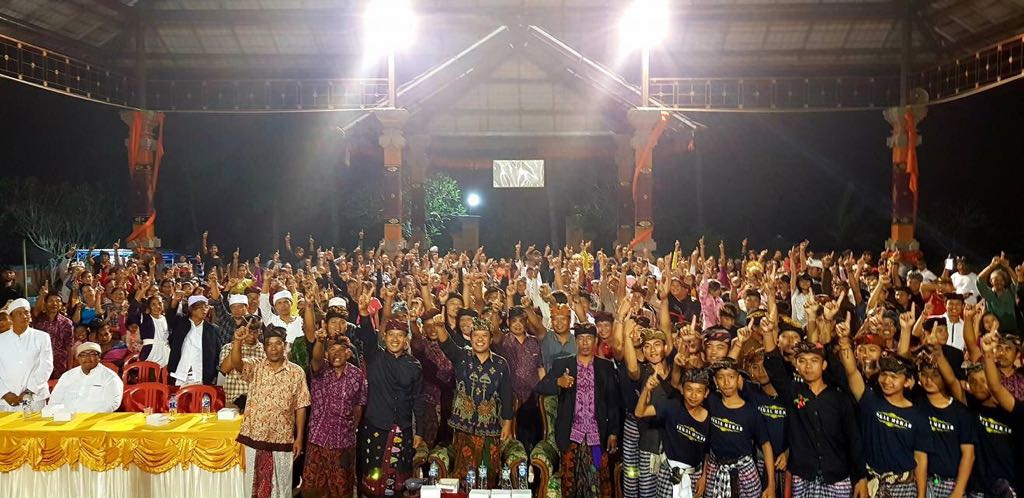Terbukti Bangun Bangli, Warga Desa Tegal Asah Siap Menangkan Koster-Ace