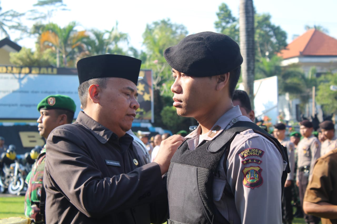 Polres Bangli Laksanakan Gelar Pasukan Operasi Ketupat Agung 2018