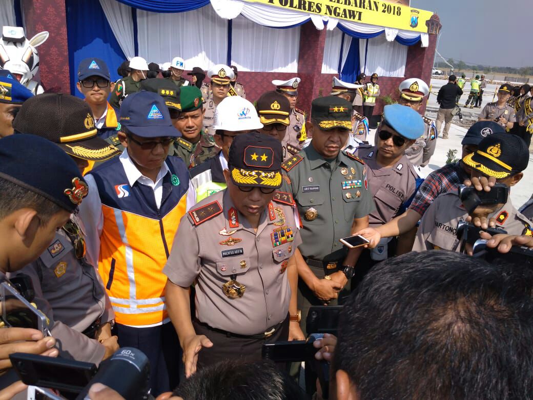 Pandam V/Brawijaya Bersama Kapolda Jatim ke Ngawi, Cek Kesiapan Tol Ngawi-Solo