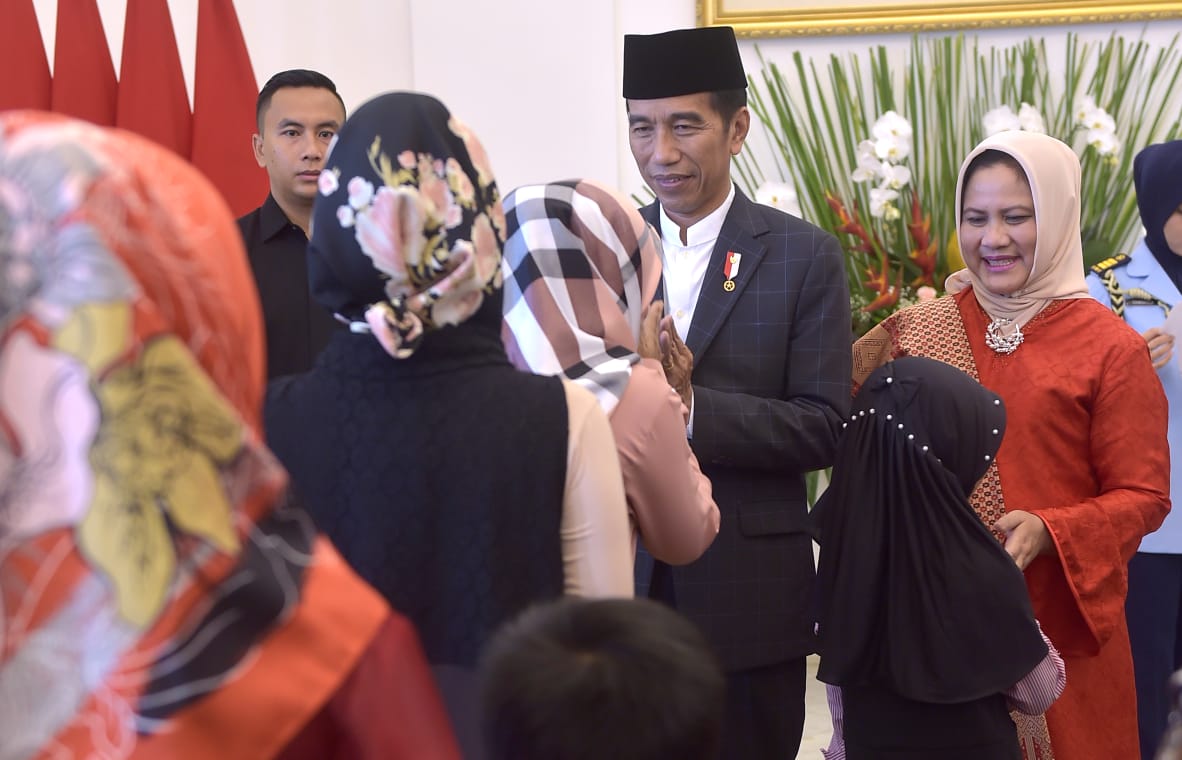 Presiden Sholat Idulfitri di Kebun Raya Bogor