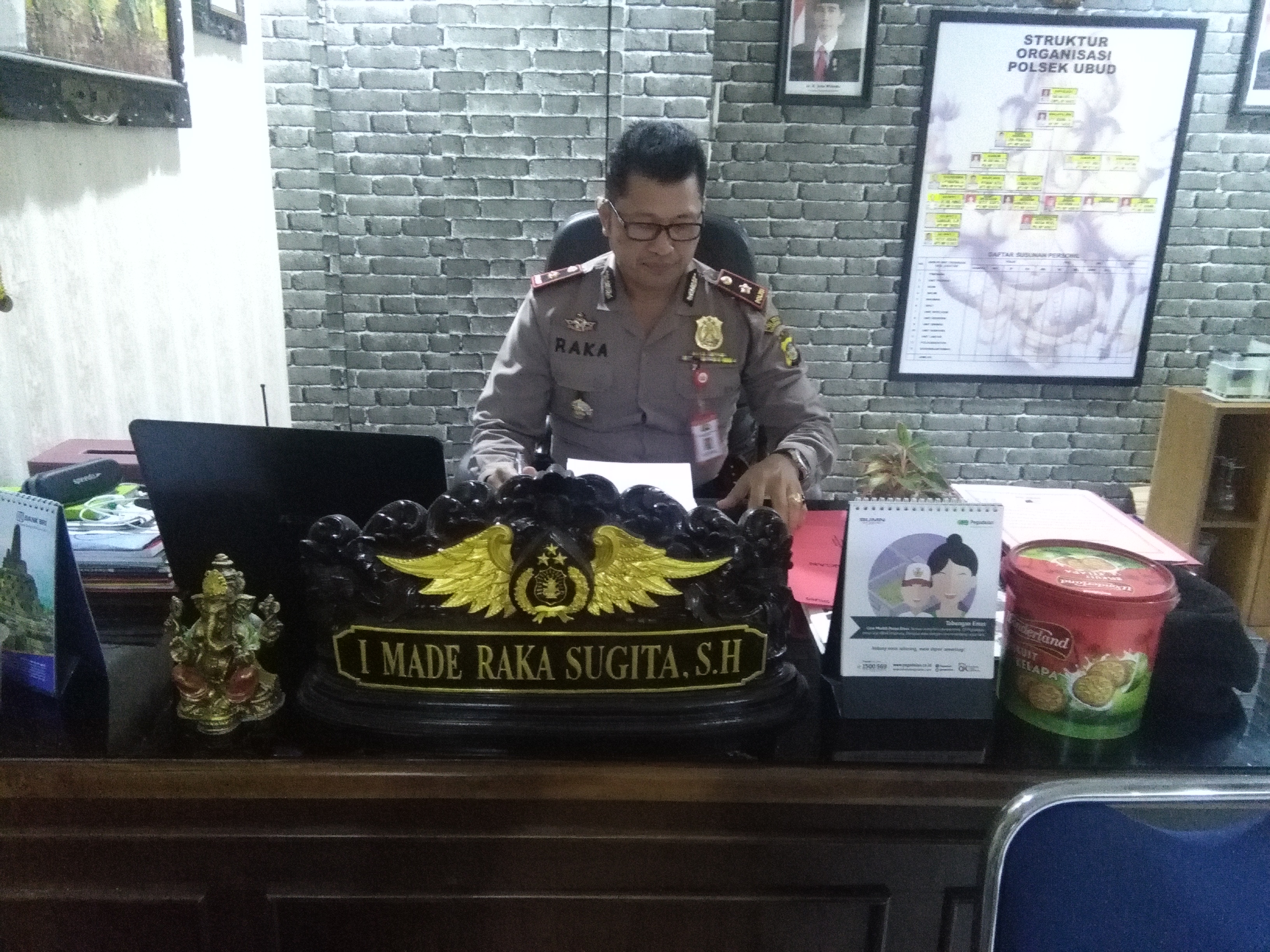 Polsek Ubud Kedepankan Tindakan Preventif Bagi Keamanan Wilayahnya