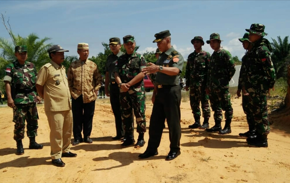 Tim Mabes TNI Kunjungi Opster TNI di Sei Manggaris