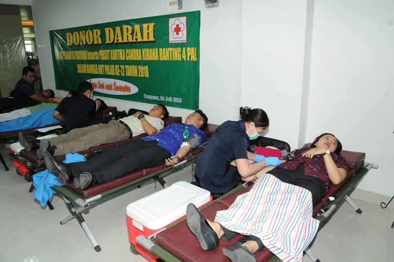 Wujudkan Semangat Dwi Cakti  Bhakti Paldam IX/Udayana Donor Darah