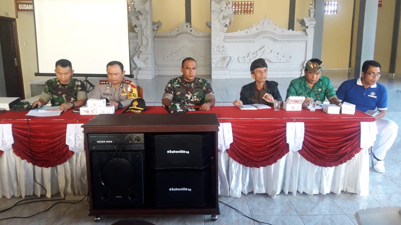 Dandim Jembrana Pimpin Rapat Kesiapan TMMD ke 102