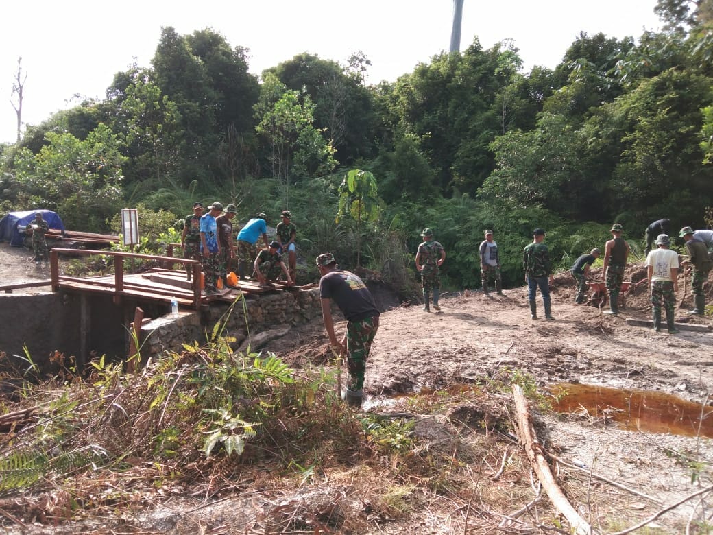 TMMD Garap Sasaran Fisik, Desa Tujung Kian Menarik