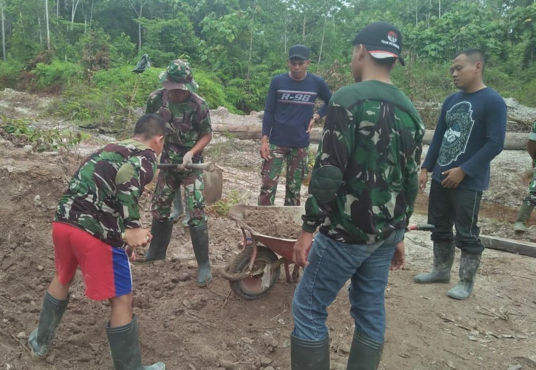 Kodim 0911/Nnk dan Pemkab NunukanTanpa Lelah Terus Bangun Beranda NKRI