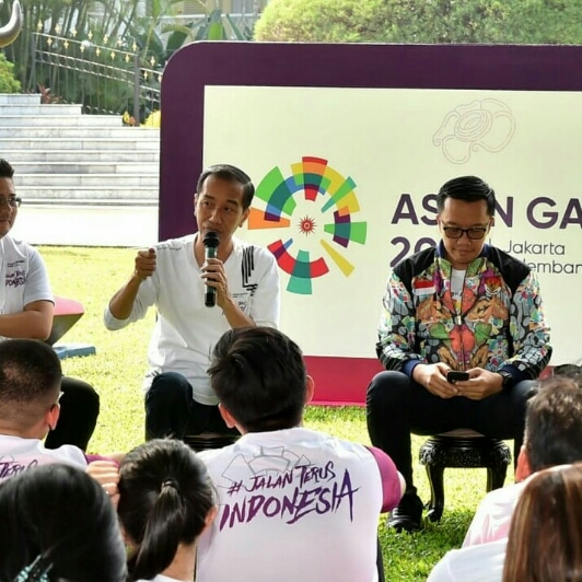 Presiden Minta Prestasi Atlet Asian Games Kita Raih Posisi 8 Besar