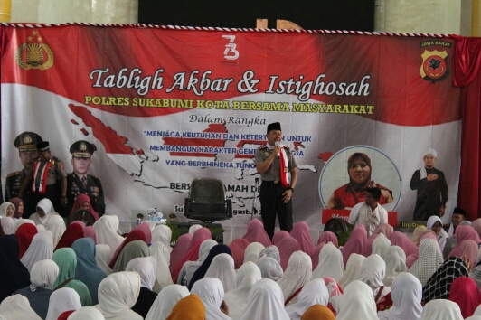 Polres Sukabumi Kota Ajak Masyarakat Hadiri Tabliq Akbar dan Istighosah