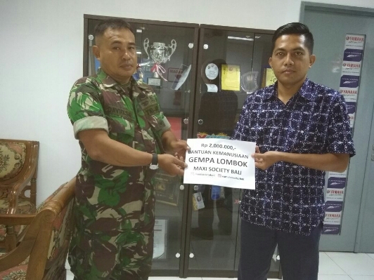 Kodim 1626/Bangli Siap Fasitasi Masyarakat Membantu Korban Gempa Lombok