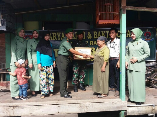 Kodim 0902/TRD Gandeng PT Berau Coal Bagikan Sembako Untuk Warakawuri