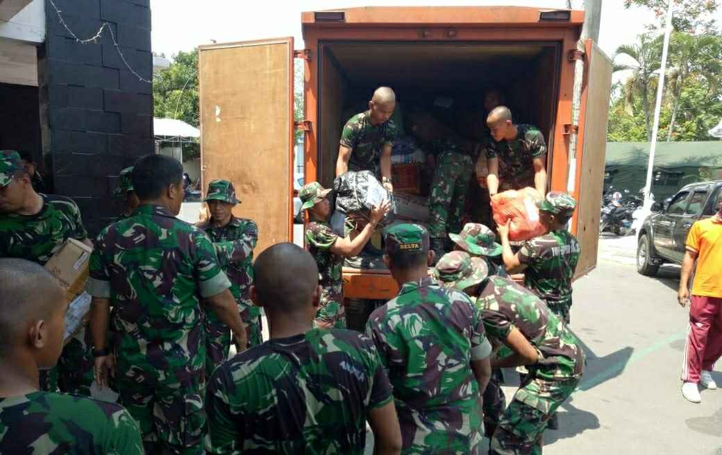 Korem Sinergi Bantu Pos dan Giro Distribusi Logistik Korban Gempa