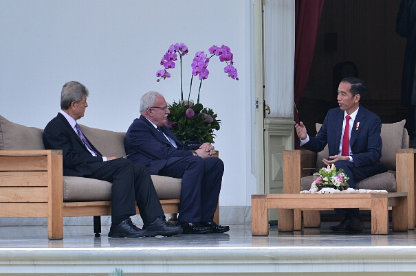 Presiden Menerima Kunjungan Kehormatan Menlu Palestina