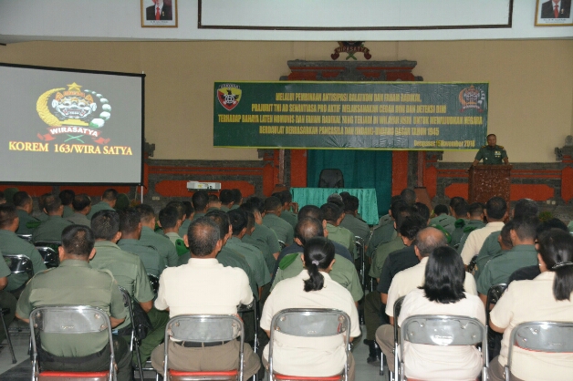 Danrem Ingatkan Jajaran Terhadap Balatkom dan Paham Radikal