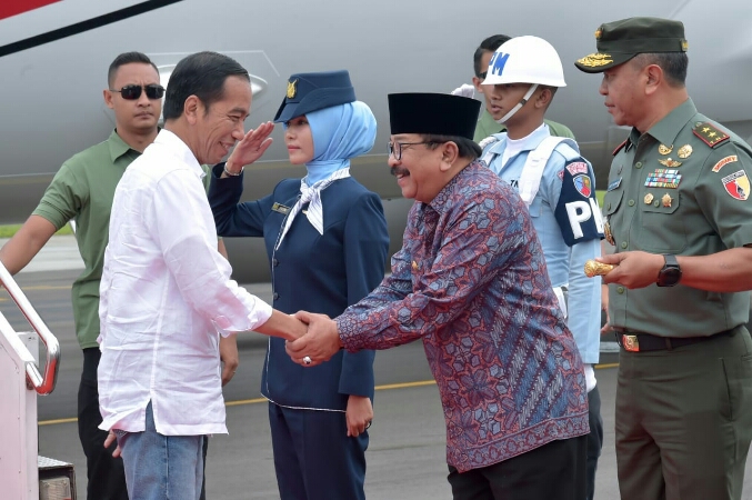 Kunjungan Kerja Ke Jatim, Presiden Tinjau Daerah Irigasi Lodoyo