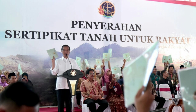 Presiden Puji Kerja Keras BPN Penuhi Target Penerbitan Sertifikat
