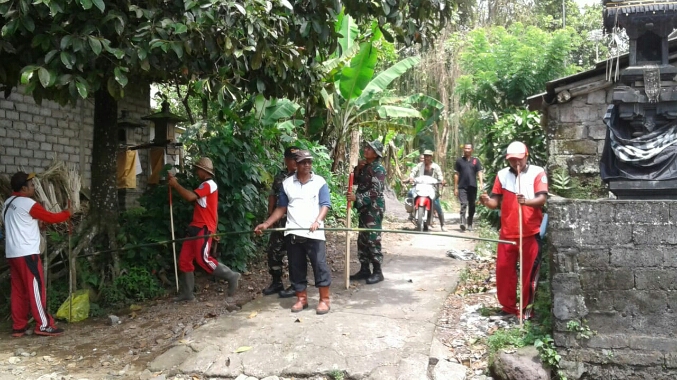 Pra TMMD 104 Kodim Bangli Buka Akses Jalan