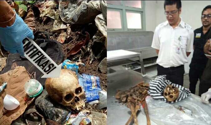 Polres Tabanan Amankan Lokasi Penemuan Kerangka Manusia