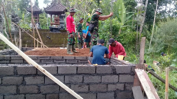 Satgas TMD Mulai Kerjakan Bedah Rumah Made Kusyanta
