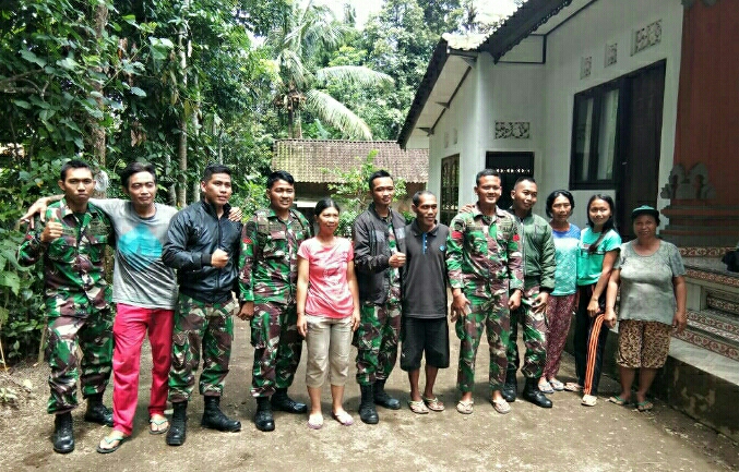 Suasana Haru Iringi Kepulangan Satgas TMMD Kodim Bangli