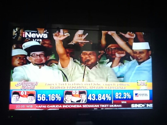 Usai Umumkan Klaim Menang Pilpres 2019, Prabowo Sujud Syukur