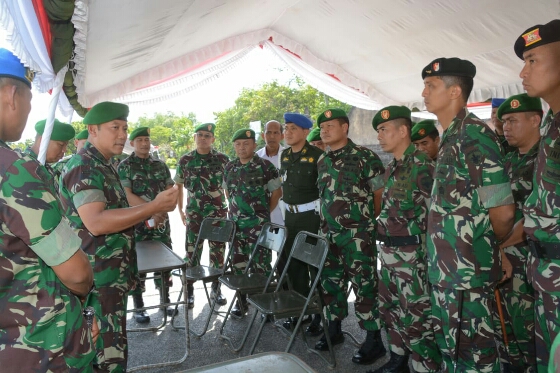 Kodam Udayana Gelar Apel Pam VVIP Kunjungan Rombongan Ibu Wapres RI di Bali
