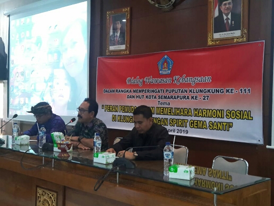 Hut Ke 111 Puputan Klungkung, Kesbangpol Bersama Kodim Klungkung Gelar Dialog Kebangsaan