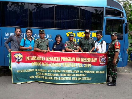 Kodim Bangli Bersama Dinas Terkait Gelar KB Kesehatan