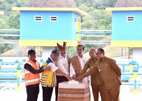 Resmikan Bendungan Rotiklot, Presiden: Air Kunci Kemakmuran di NTT