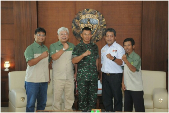 Pangdam Udayana Terima Kunjungan Ketum FOKSI Dan Ketum PERPANI Provinsi Bali