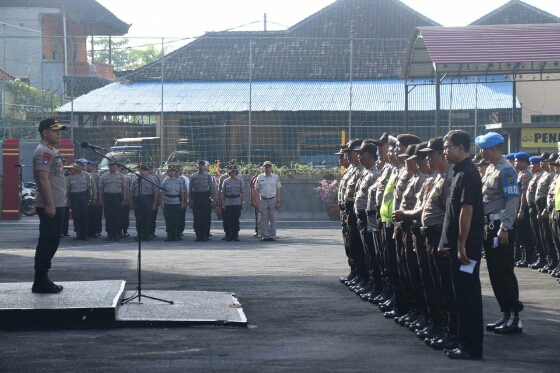 Polres Badung Gelar Apel Pengamanan Malam Takbiran, Sholat Ied dan Perayaan Idul Fitri 1440 H
