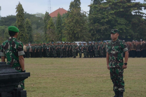 Kunker Presiden Jokowi Ke Bali, Kasdam IX/Udayana Pimpin Apel Gelar Pasukan Pengamanan VVIP