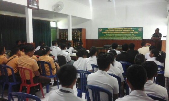 Kodim Klungkung Berikan Pembekalan Wasbang Guna Menamkan Semangat Cinta Tanah Air