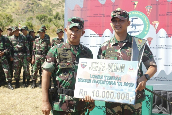 Pangdam Tutup Lomba Tembak Kodam IX/Udayana 2019