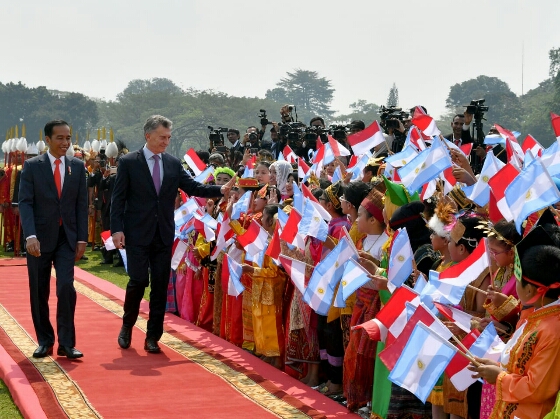 Presiden Jokowi Terima Kunjungan Kenegaraan Presiden Argentina