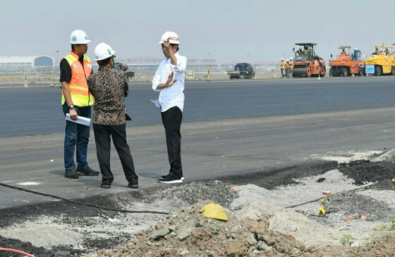 Presiden Tinjau Proyek Runway Ketiga Bandara Soetta: Juli 2019 Sudah Selesai