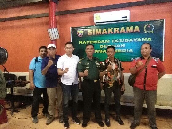 “Sambung Wirasa” Pererat Sinergitas Pendam IX/Udayanan Dengan Insan Media