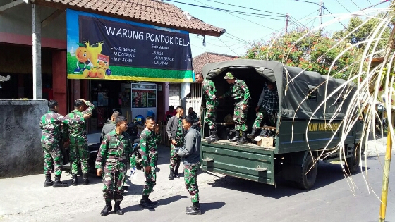 Jelang Dibuka, Personel Satgas TMMD Ke-105 Kodim Klungkung Tiba Di Desa Nyanggelan